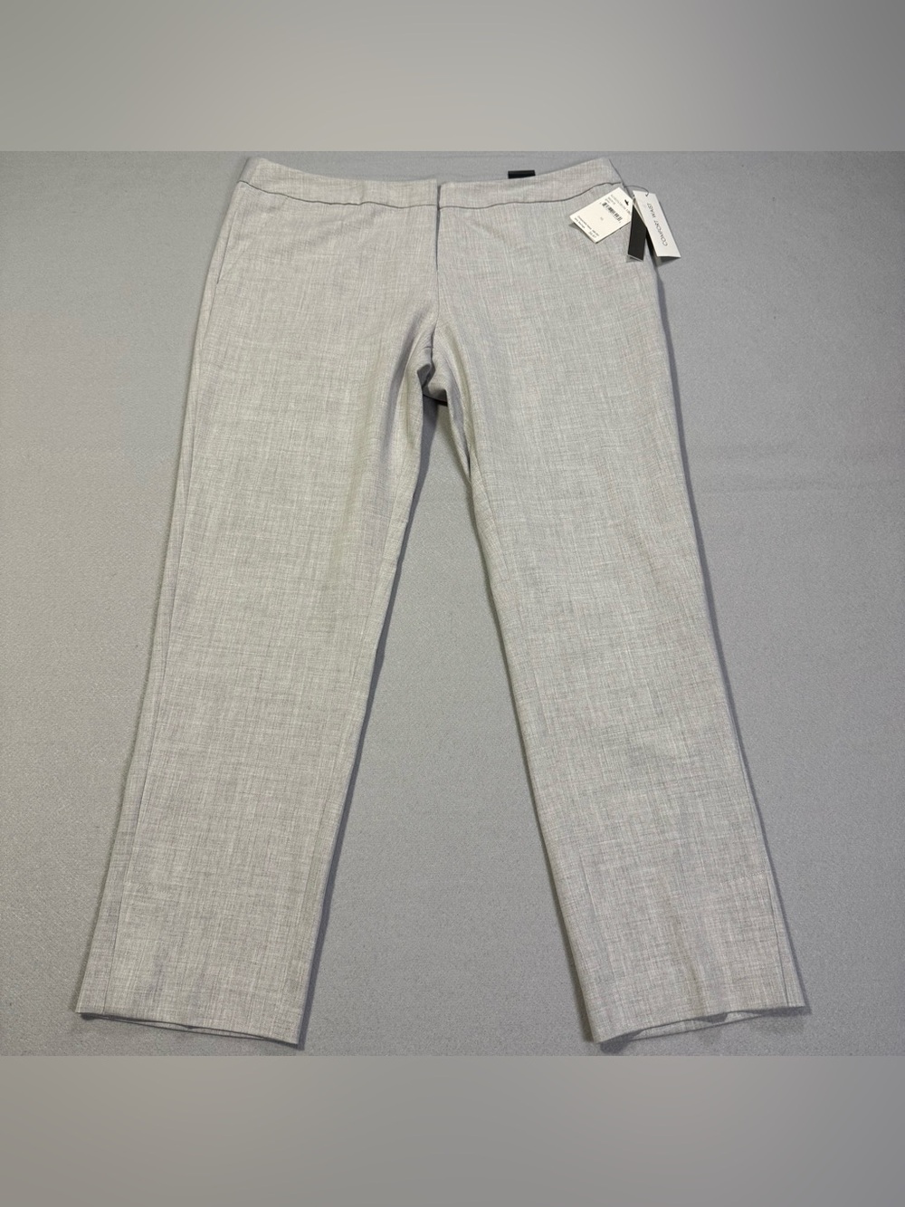NWT! Amanda+Chelsea Gray Contemporary Fit Straight Leg Pant Sz 10 Comfort Waist